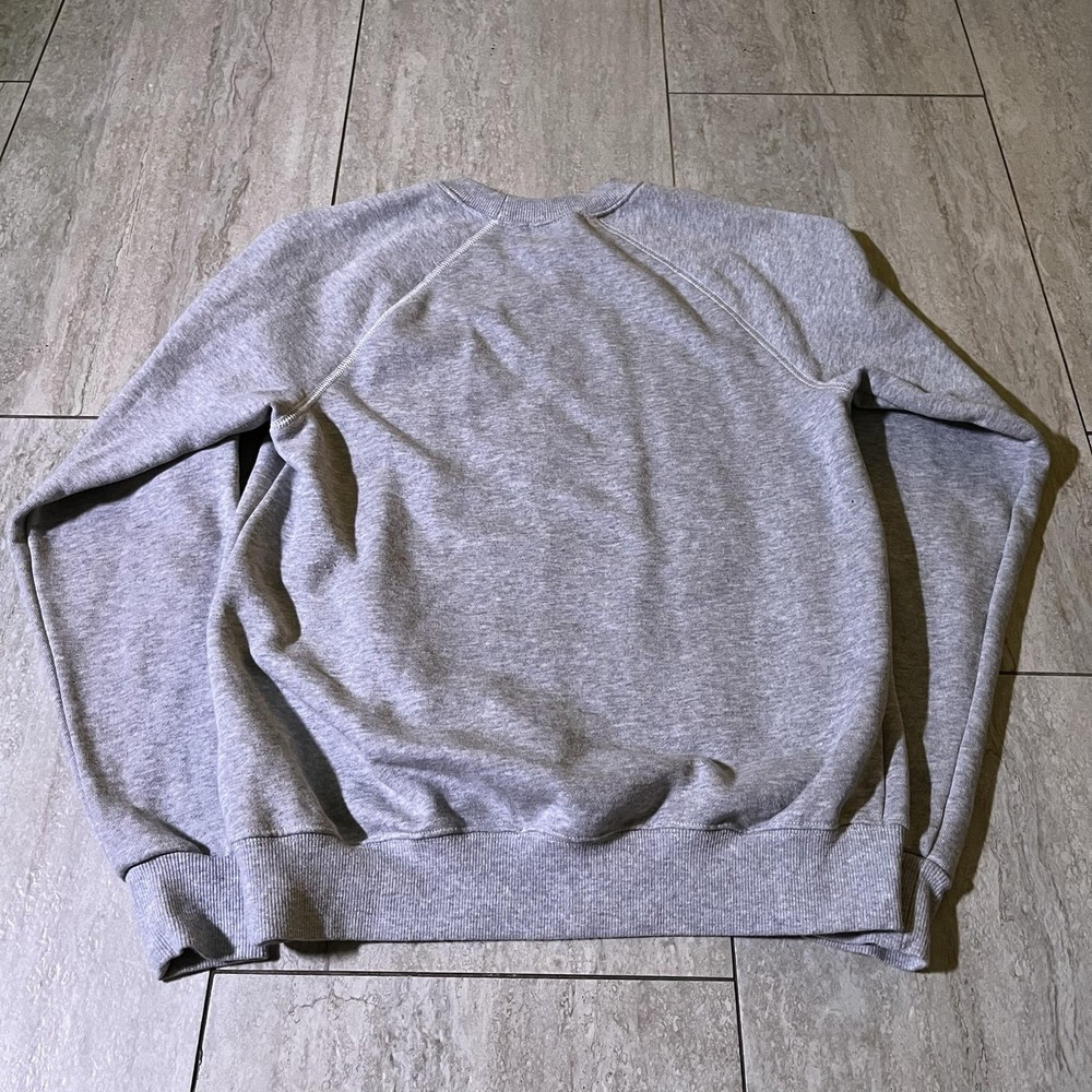 Disney Sweater Womens Small Gray Disneyland Mickey Mouse Graphic Fleece Pullover - Picture 3 of 7